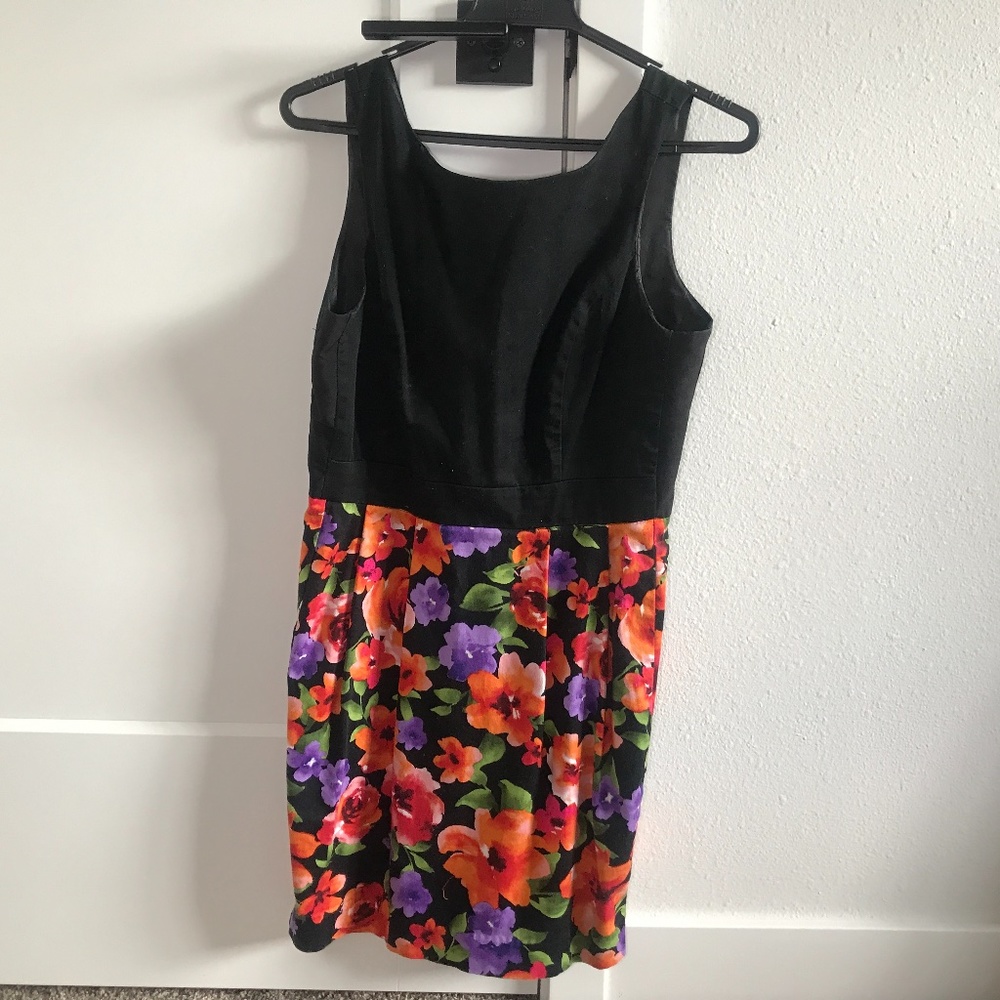 Forever 21 floral and black dress